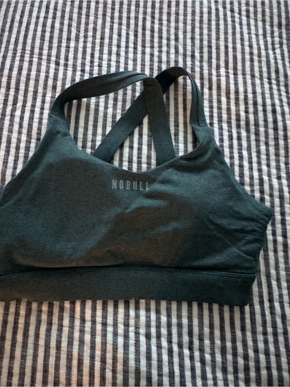 NOBULL Forest Green Crossback Sports Bra